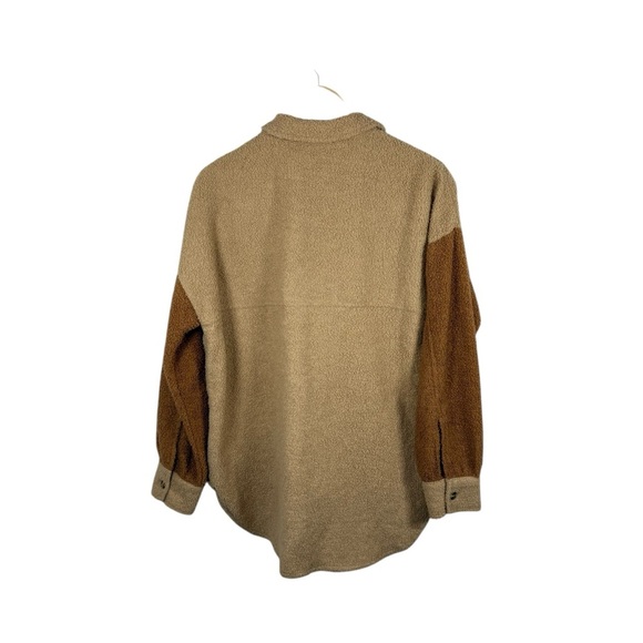 12th Tribe Tan and Brown Teddy Jacket - Picture 10 of 10